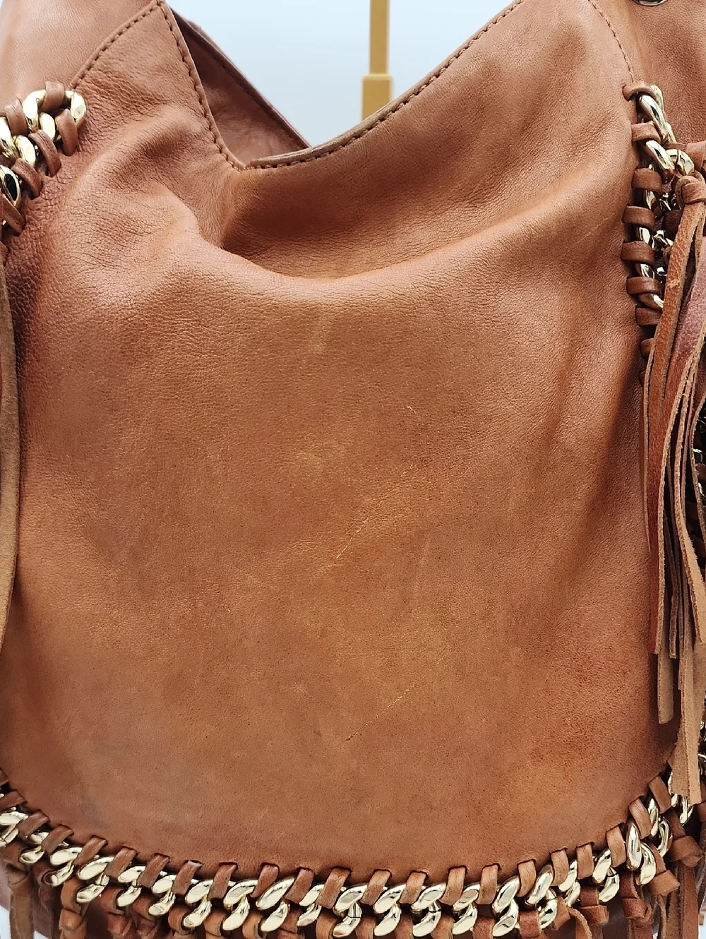 Michael‎ Kors Brown Suede Fringe Hobo Bag
